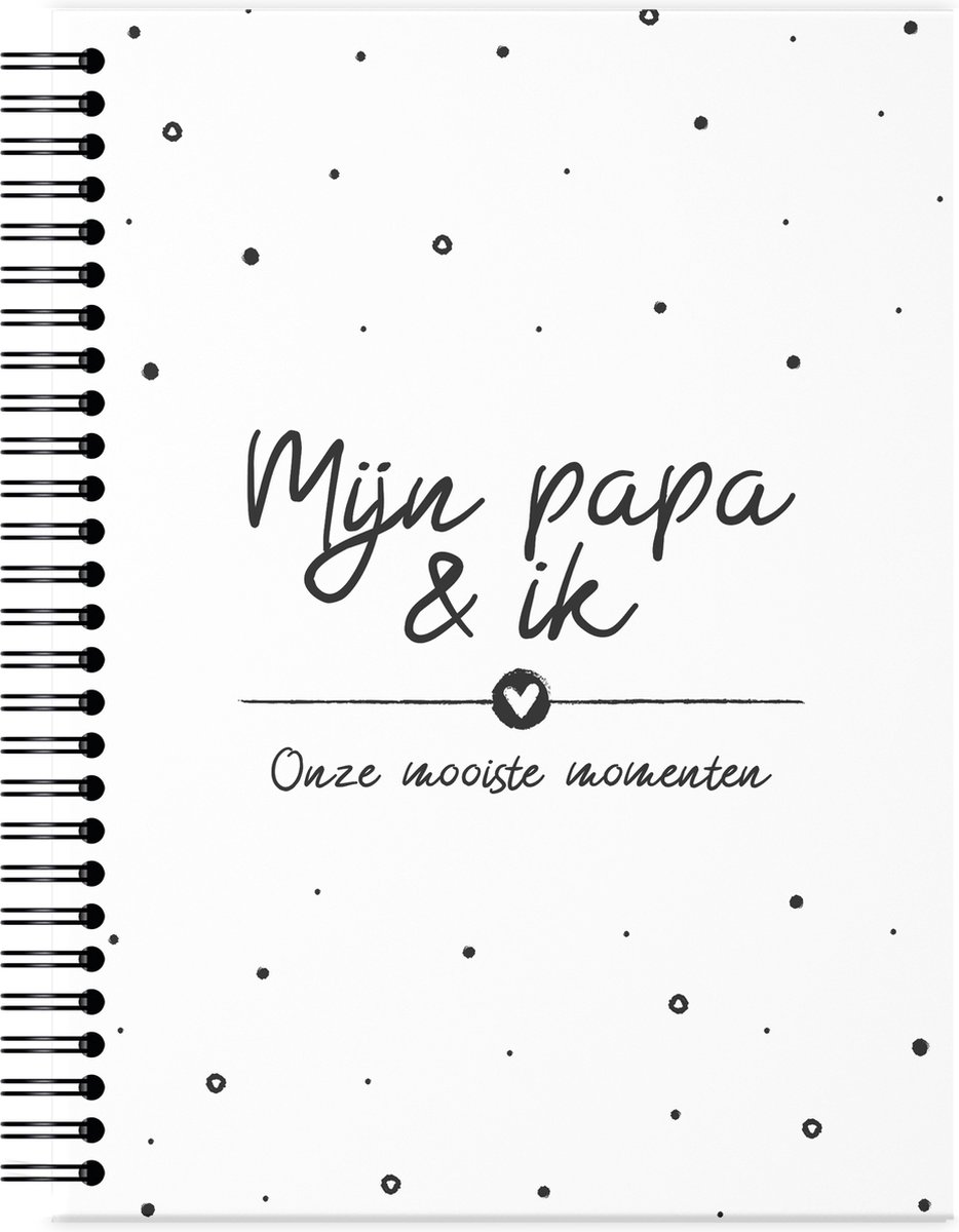Fyllbooks - Mijn Papa & Ik Invulboek - Cadeau voor Papa, Vaderdag - Dagboek - Herinneringsboekje - 80 Pagina's