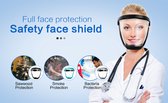 Gezichtsscherm - Gezichtsscherm 5-laags Filter - Gezichtsbescherming - Volledig Gezichtsbeschermer - Gezicht Beschermend Scherm - Gezichtsmasker - Masker - Keuken Accessoires Gadgets - Mask - Anti-fog Mask - Allround Protection - Unisex - Transparant