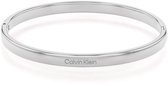 Calvin Klein CJ35000563 Dames Armband - Bangle - Sieraad - Staal - Zilverkleurig - 4 mm breed - 60 mm lang