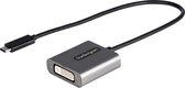 USB C to DVI Adapter Startech CDP2DVIEC Black Silver Black/Silver