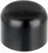 Alberts 20 x Paaldop voor ronde metalen palen kunststof, zwart voor paal Ø 34 mm