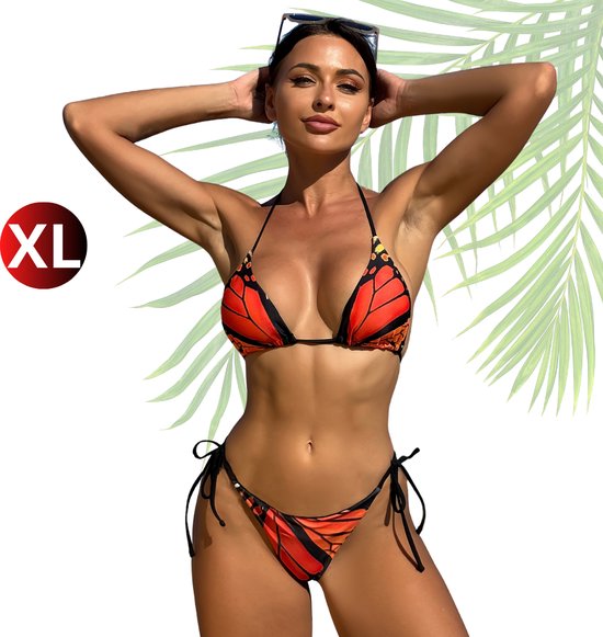 Livano Bikini Femme – Bikini Filles – Maillot de Bain – Push Up – Maillot de Nager Femme – Maillots de bain – Set Sexy – Haut et Bas – Rouge – Taille XL
