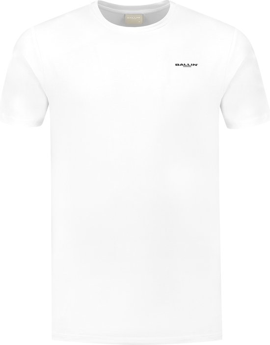 Ballin Amsterdam - Heren Regular fit T-shirts Crewneck SS - White - Maat S