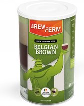 Brewferm® bierkit Belgian Brown - bier brouwen - koperbruin - brouw thuis 15 liter Belgisch Bruin bier van hoge gisting – bierconcentraat – Craft Beer
