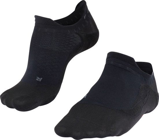 FALKE GO5 Invisible golf sokken anti blaren, medium padding ademend sneldrogend sportsokken dames zwart - Matt 37-38
