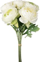 Bouquet renoncule artificiel blanc H40
