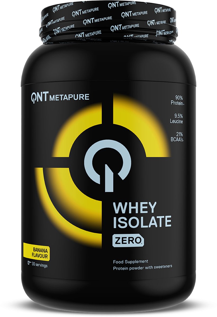 Goedkoopste QNT Metapure Whey Protein Isolate 908 gram Banana