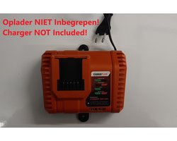 Houder Combo geschikt voor PowerPlus Dual Power 20V - Batterij houder - Tool houder - POWDP9050 Oplader houder - Wandbevestiging - Wall Mount