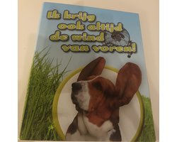 Ik krijg ook altijd de wind van voren Ringband Ringmap Klapper 4-rings Hush Puppie Hond BAS