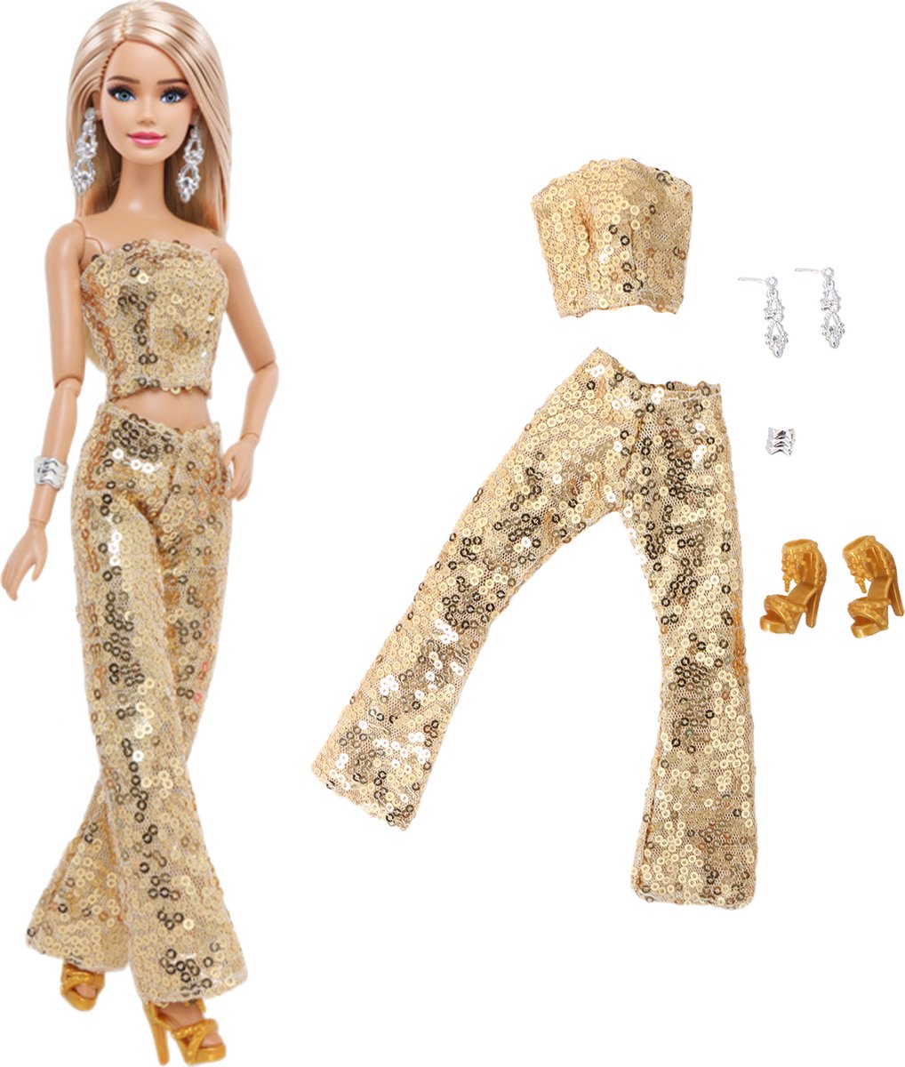 Tenue JOETAÏ Pour Barbie – Robe, Gants, Chaussures, OOAK, Sans Poupée