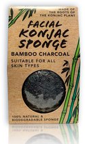 Konjac Sponge Zwart - Bamboo charcoal sponge - Gezichtsreiniging