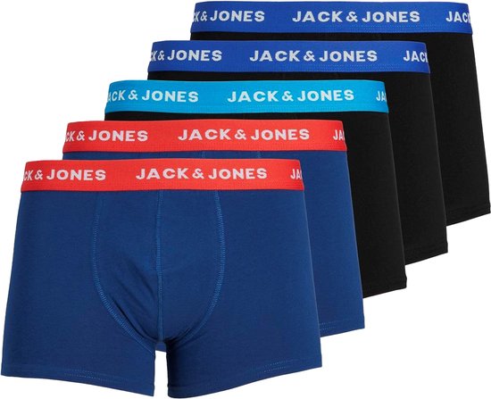 JACK&JONES ADDITIONALS JACLEE TRUNKS 5 PACK NOOS Heren Onderbroek - Maat M