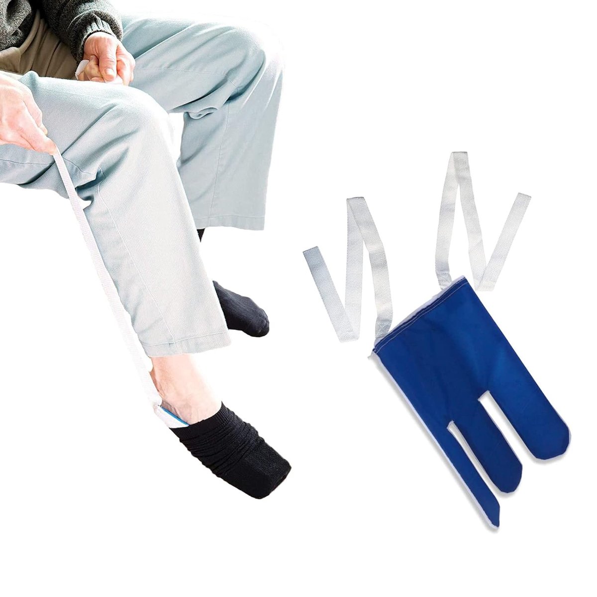 Goedkoopste Sokaantrekker - Sokken Aantrekhulp - Aantrekhulp Sokken - Aantrekhulp - Hulp Bij Sokken Aantrekken - SockSlider - NIET voor steunkousen