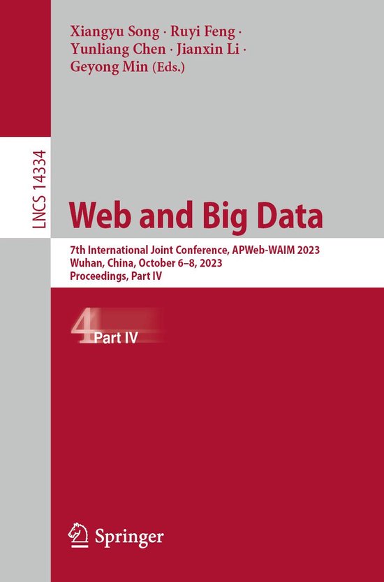 Springer Nature Proceedings Computer Science 4 - Web and Big ... - cover