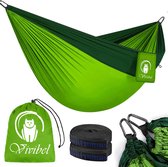 Campinghangmat voor 2 personen - 300 kg draagvermogen - 275 x 140 cm - ultralicht en ademend nylon - reishangmat voor outdoor, tuin en strand