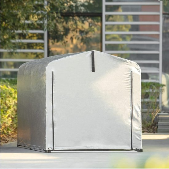 Fietstent XL - Schuurtent voor Veilige Fietsopslag - Opbergtent voor 2 Fietsen - Waterdicht PE Materiaal — afbeelding 2