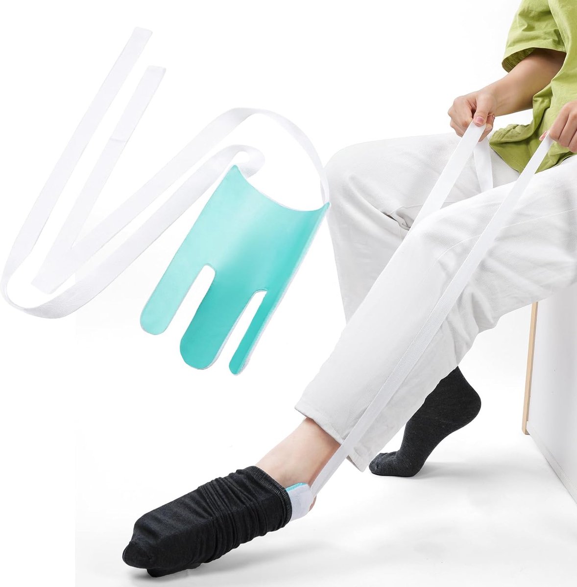Goedkoopste Sokaantrekker - Sokken Aantrekhulp - Aantrekhulp Sokken - Aantrekhulp - Hulp Bij Sokken Aantrekken - SockSlider - NIET voor steunkousen