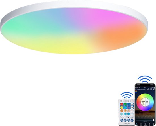 Kleur Veranderende Plafondlamp - LED Plafonnière Plafondlampen Kleur Veranderende Plafondlamp - LED Plafonnière Plafondlampen