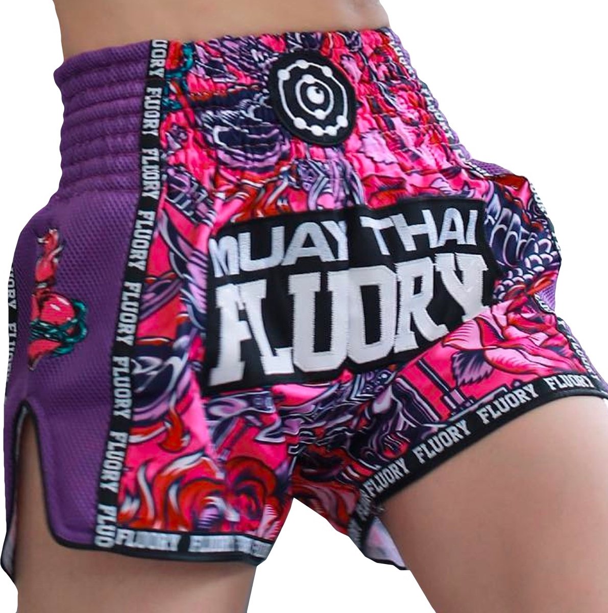 Fluory Muay Thai Kickboxing Shorts Paars MTSF90 - XXL