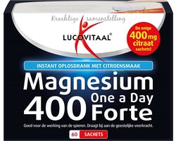 Lucovitaal Magnesium citraat poeder 400mg (60sach)