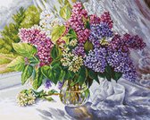 Luca-S Lilac Bouquet borduren (pakket) B7015