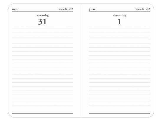 Hobbit - Agenda Pocket Deluxe - 2023/2024 - Donkergrijs - Dagagenda - 1