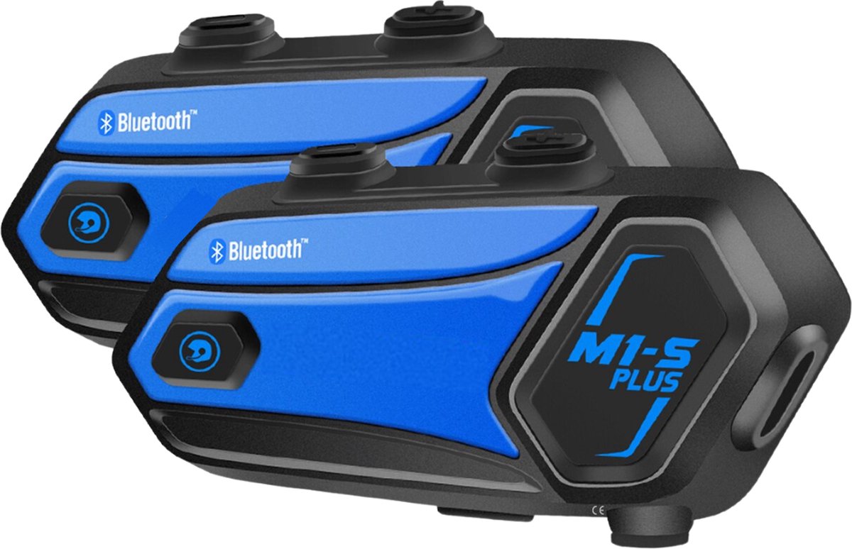 Currero Bluetooth Intercom Motorhelm - Motorhelm Headset - Intercom Communicatiesysteem Motor Helm - Waterdicht - 2 Stuks