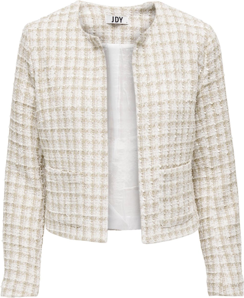 Jacqueline de Yong Blazer Jdycoco L/s Boucle Blazer Wvn 15287326 Cloud Dancer/humus Dames Maat - S