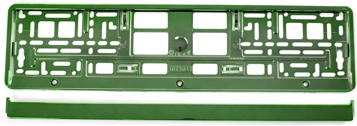 Kentekenplaathouders - Set van twee - Groen Metallic