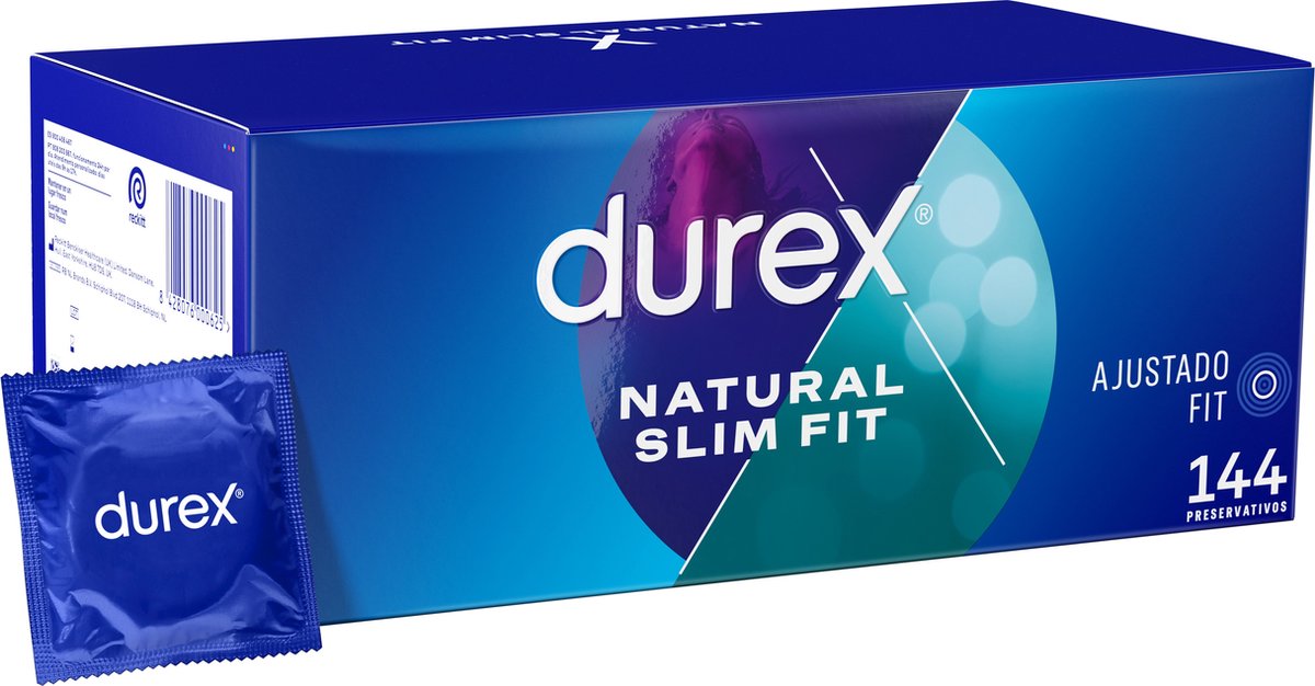 Durex Natural Slim Fit Condooms - 144 stuks