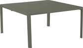 NATERIAAL - Tuintafel IDAHO - Uitschuifbare tafel - 97/149 x 149 x 76 cm - 6 tot 8 personen - Aluminium - Groen - Buiteneettafel - Uitschuifbare tafel - Tuintafel - Uitschuifbaar