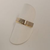 trouwring - dames - Aller Spanninga - 146 - geel/witgoud - diamant - sale juwelier Verlinden St. Hubert van €1145,= voor €745,=