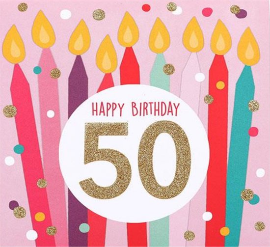 Carte - Pop-up, lumière & musique - Happy anniversaire, 50 - 007A