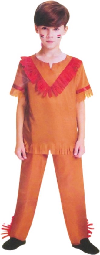 Snoep Kwaadaardige tumor commando Indianen kostuum voor kinderen - Met hemd en broek - Maat 128 - 7 tot 9  jaar - Carnaval | bol.com