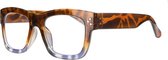 Noci Eyewear QCE301 Rumble Leesbril +5.00 - Glanzend demi met blauw