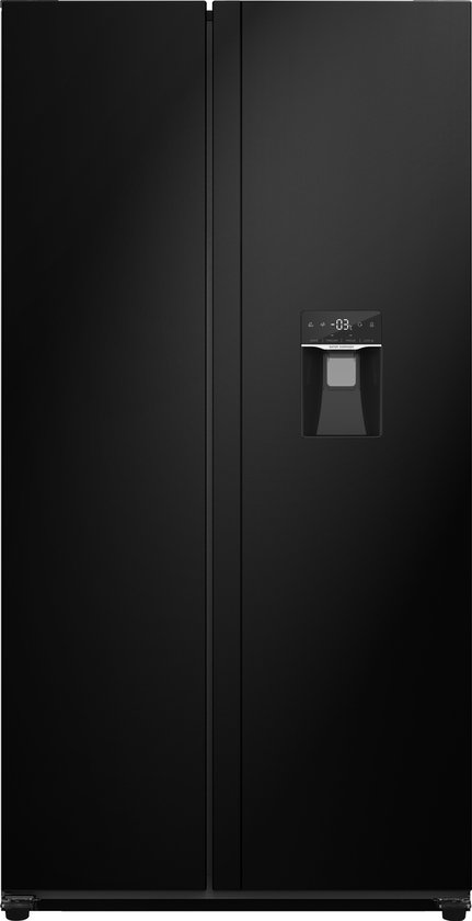 Koelkast: Bella BSBS-455WB - Amerikaanse koelkast - Waterdispenser - Display - No Frost - 439 Liter - Zwart, van het merk Bella