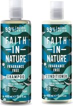 FAITH IN NATURE - Shampoo en Conditioner Fragrance Free - 2 Pak