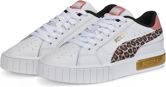 PUMA SELECT Cali Star Wild Meisjes Sneakers Kinderen - Puma White / Carnation Pink - EU 39 1/3