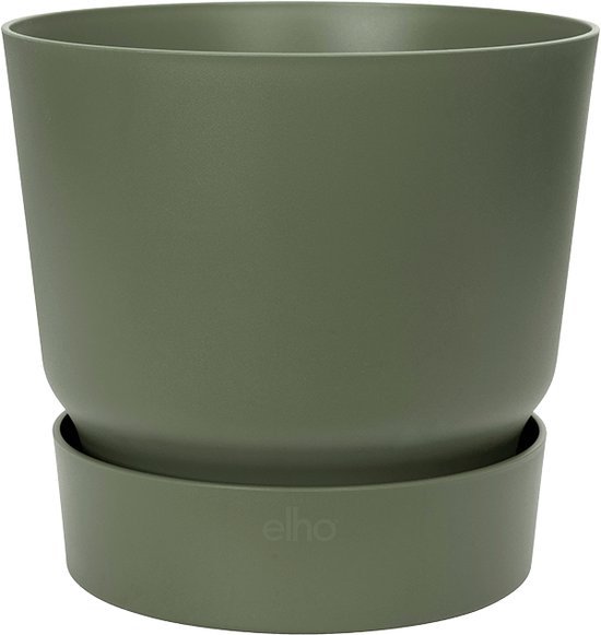 Groene Elho bloempot met waterreservoir.