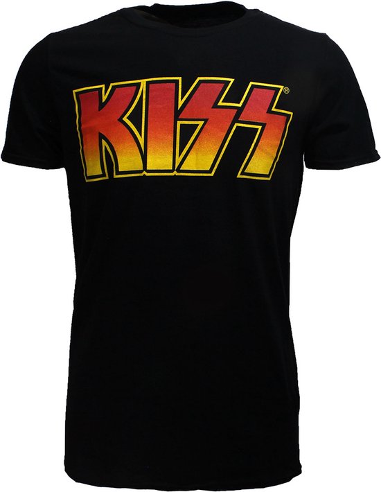 KISS Classic Logo Band T-Shirt Zwart - Officiële Merchandise