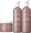 Lanza - Healing Curls Butter - Shampoo - 1000 ml & Lanza - Healing Curls Butter - Conditioner - 1000 ml & Lanza - Healing Curls Restore Moisture Treatment - 177 ml