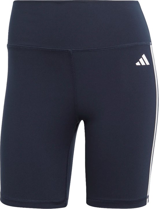 Adidas Te 3s Kort Legging Blauw S Vrouw