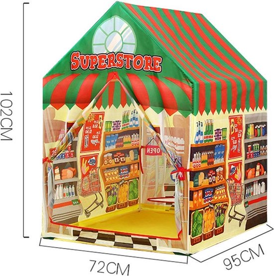 Donder heilig Patois Kinderspeeltent - supermarkt | bol.com