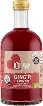 BioToday Ging'r gemberdrank met Cranberry premium (Doos met 4 flessen van 500 ml) NL-BIO-01
