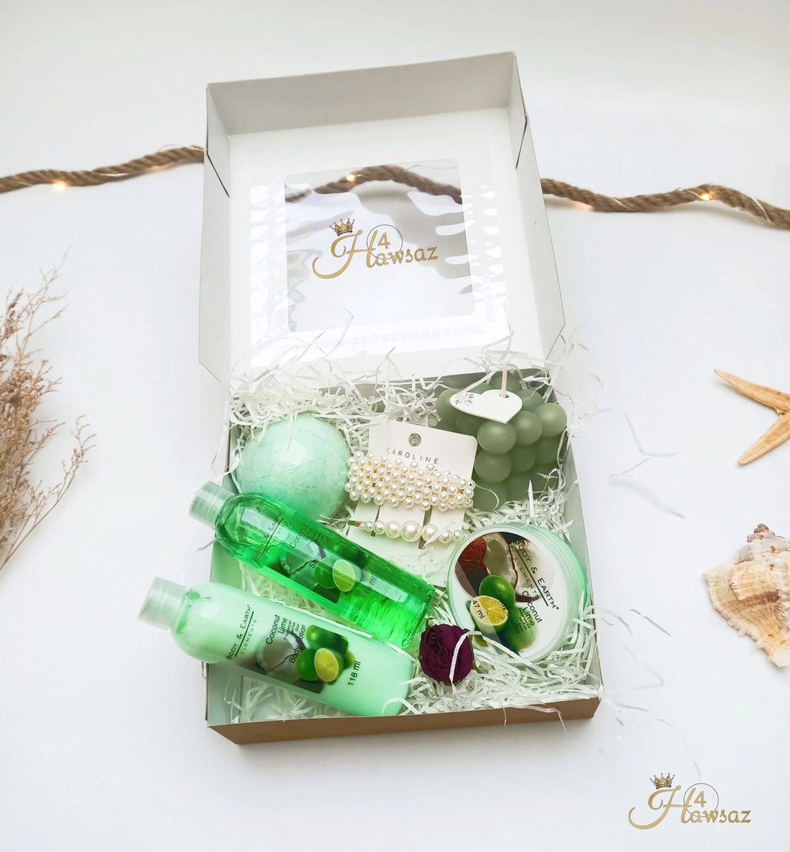 Goedkoopste Bad- en bodycadeau - Bubble kaars - Huidverzorging - Luxe Cadeau - Hawsaz.nl kado - Verjaardag cadeau - Bodylotion - Showergel - Bodybutter- Giftsbox - Valentijnscadeau - Dames cadeau - Relax Cadeau - Verwenpakket - Ontspan pakket - Geschenkset
