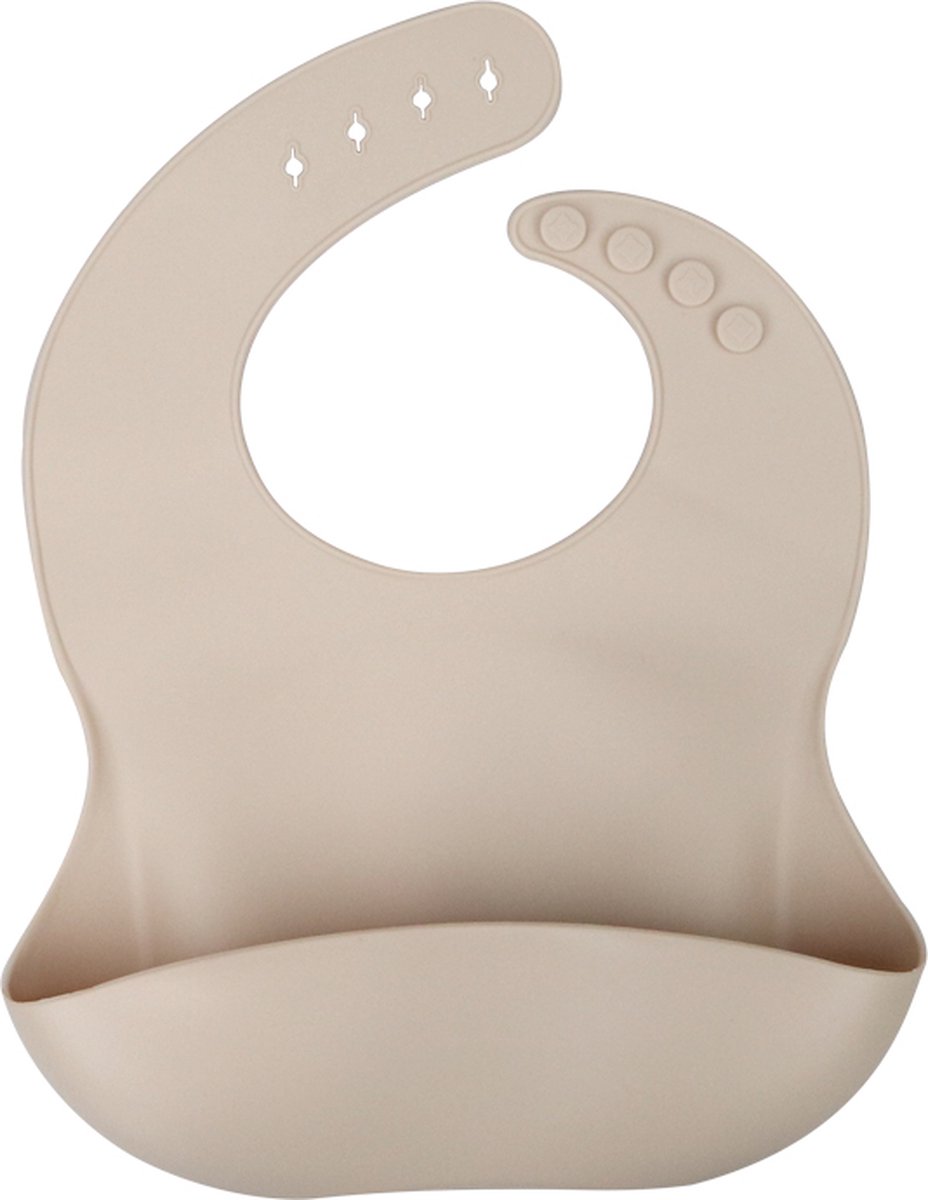 Goedkoopste Naturalem - Siliconen slabbetjes - Beige - met opvangbakje