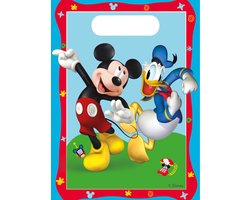 Mickey Rock The House - Papieren uitdeelzakjes - 6 stuks