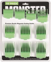 Monster Clippers Premium Double Peignes Magnétiques - Vert - pour tondeuses professionnelles