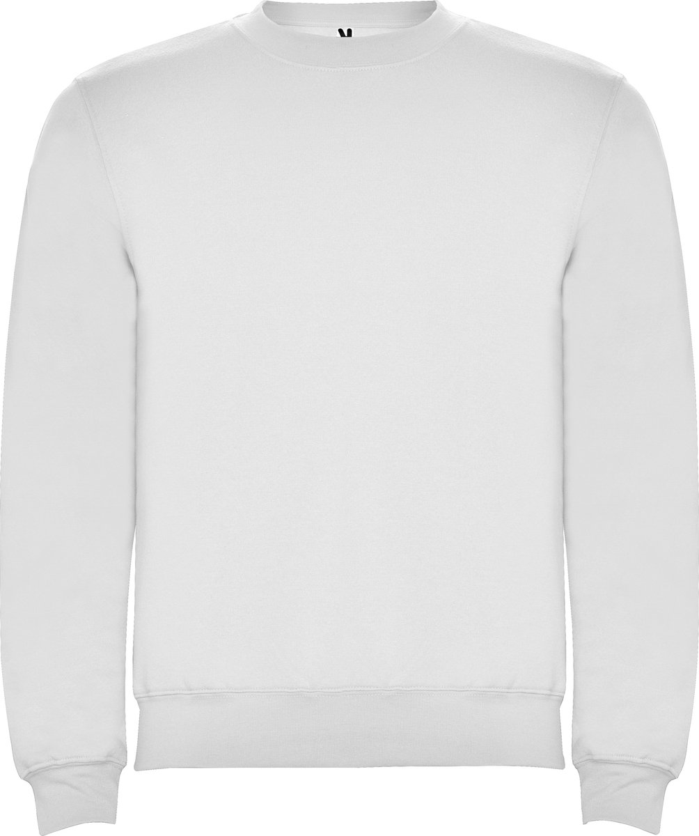 Witte unisex OEKO TEX sweater Classica merk Roly maat S