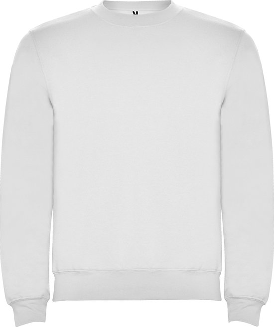 Witte unisex OEKO TEX sweater Classica merk Roly maat S